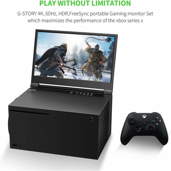 g story 12.5‘’ portable monitor for xbox series x, uhd 4k portable gaming monitor ips screen for xbox series x (gs125xu)