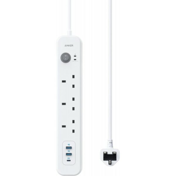 anker power extend usb c 3 strip white (a9136k21)