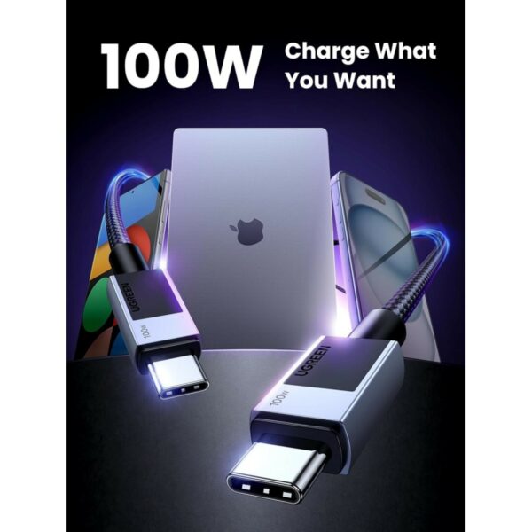 ugreen 35512 uno usb c to usb c pd fast charging cable 2m (copy)