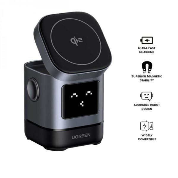 ugreen 45775 2 in 1 magnetic wireless charger
