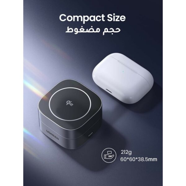 ugreen 35316 2 in 1 magnetic wireless charger for iphone + airpods