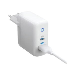 anker powerport pd+ 2 wall charger 35w white (a2636l21)