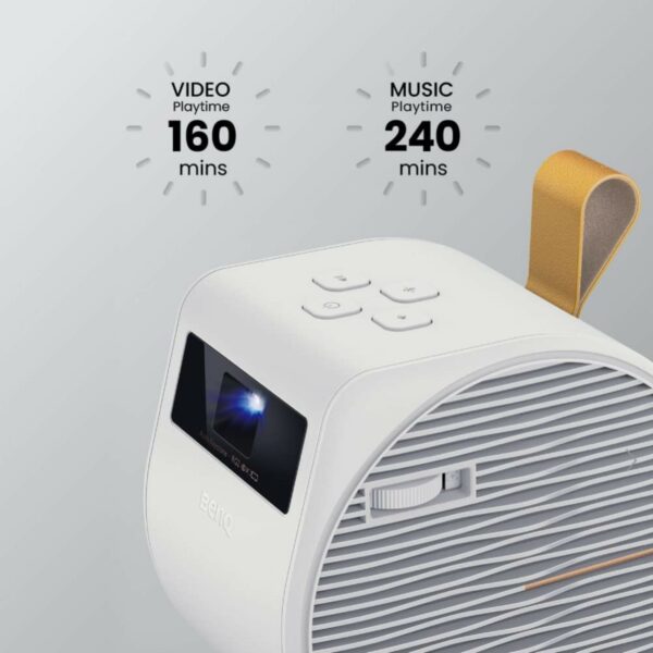 benq gv11 led portable ceiling projector with 135˚ rotating angle