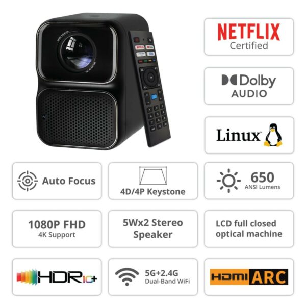 wanbo tt projector (black)