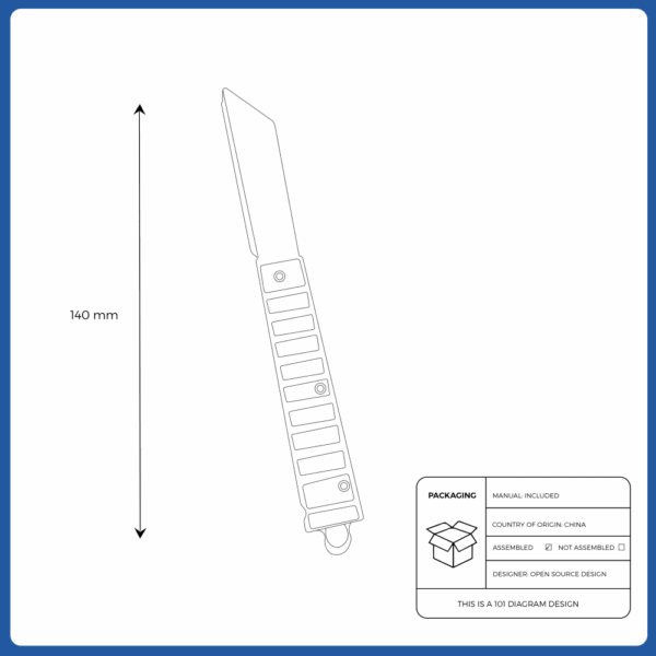 stainless steel survival knife