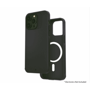 araree aero frame clear matte/dark green cover case iphone 15 pro max