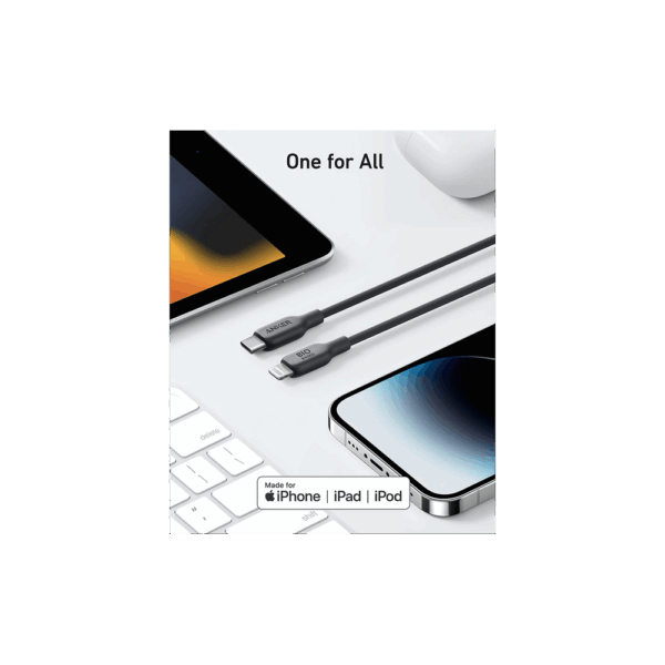 anker 542 usb c to lightning cable (bio based 3ft) black (a80b1h11) (copy)