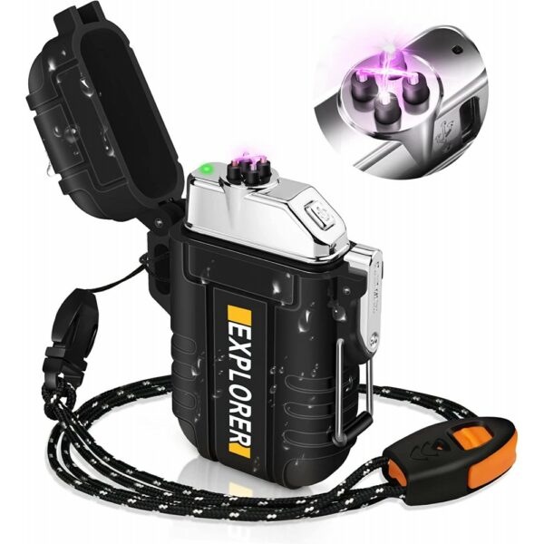 plasma electric lighter + flashlight
