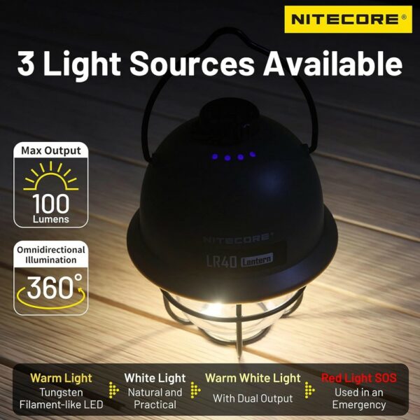 nitecore lr40 camping lantern