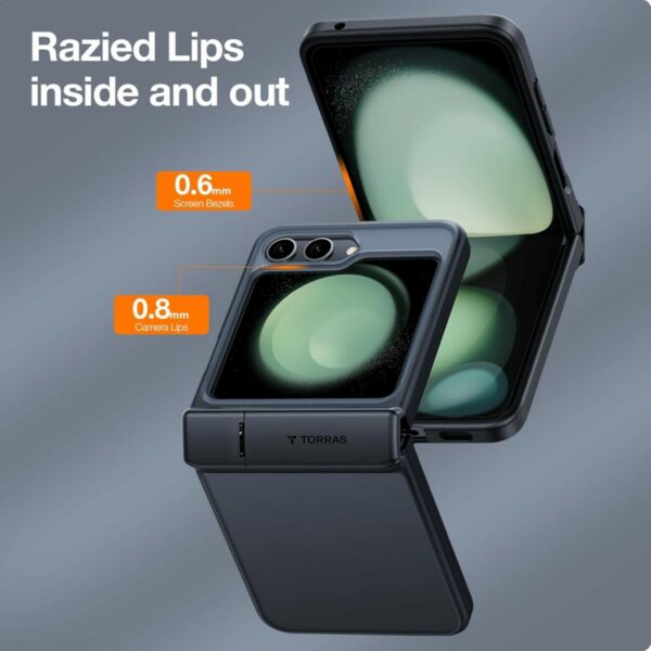 torras armor stand samsung galaxy z flip 5 black (x00fx1265)