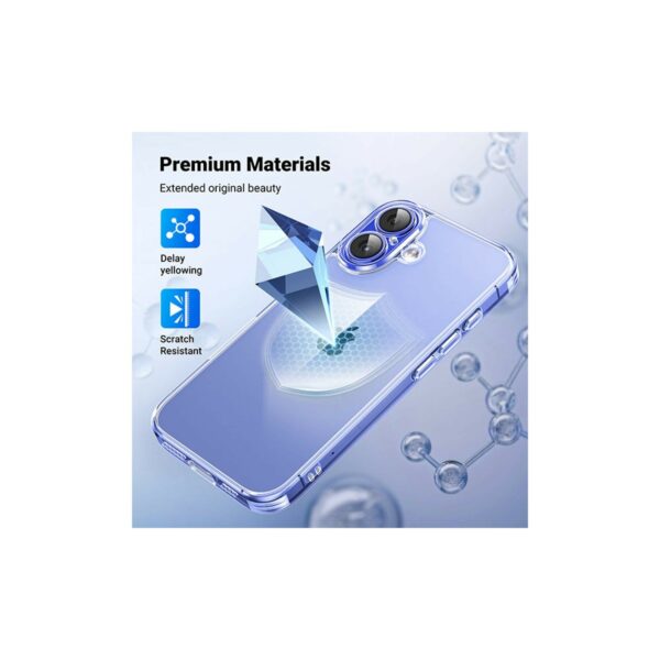 ugreen 45918 classy clear protective case for iphone 16 plus (clear)