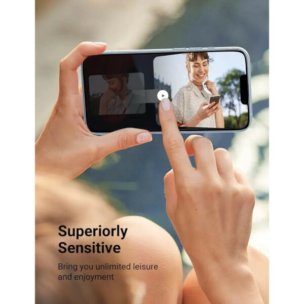 ugreen 80967 full coverage hd screen protector with installation frame for iphone 14/13/13 pro