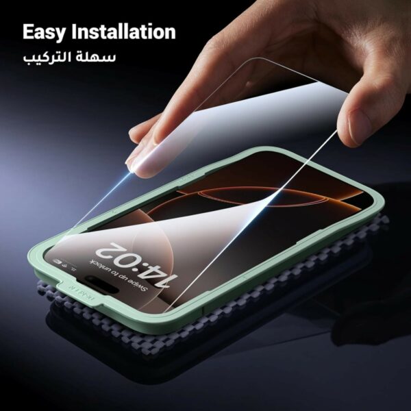 ugreen 45974 hd screen protector with installation frame for iphone 16 pro max
