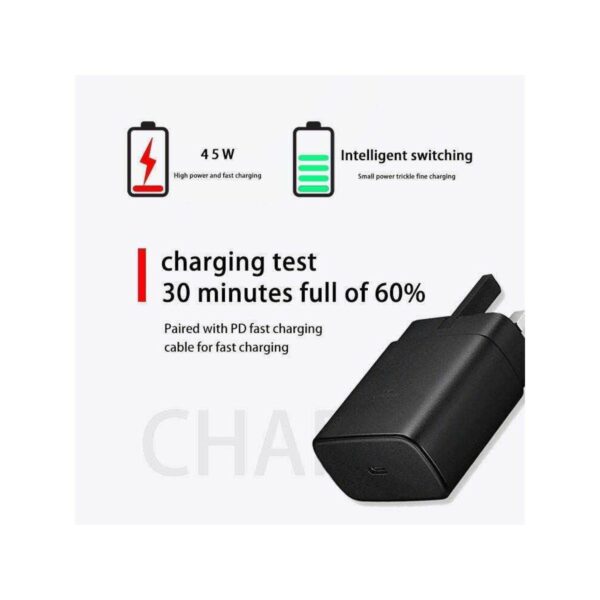 samsung 45w usb c pd adapter (uk plug)