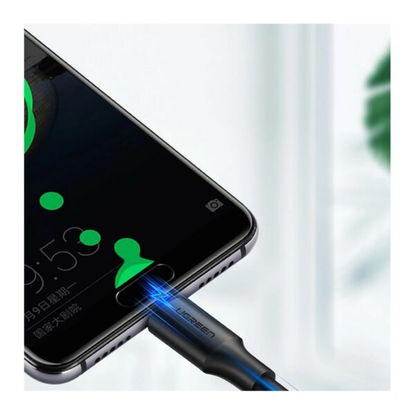 ugreen 60114 usb a to usb c fast charging cable 3a max black 0.25m