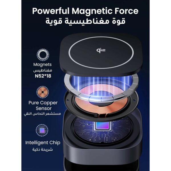 ugreen 35316 2 in 1 magnetic wireless charger for iphone + airpods