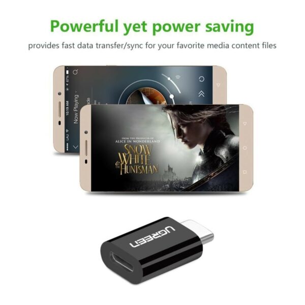 ugreen 30391 usb c to micro usb adapter (black)