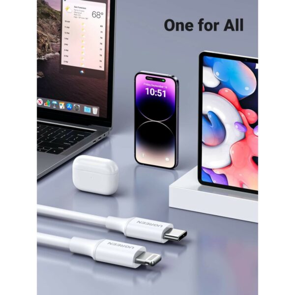 ugreen 60749 mfi usb c to lightning cable 2m
