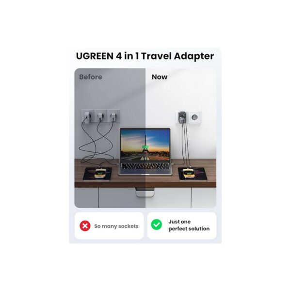 ugreen 15290 30w travel adapter (eu to uk)