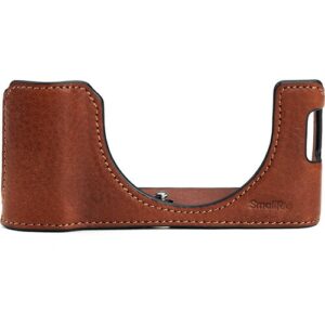 smallrig leather half case kit for fujifilm x100vi (brown)