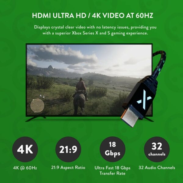 numskull ultra hd hdmi cable for xbox (2m)