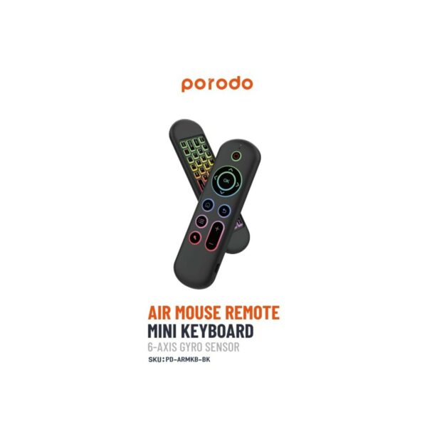 porodo air mouse remote mini keyboard (pd armkb bk)