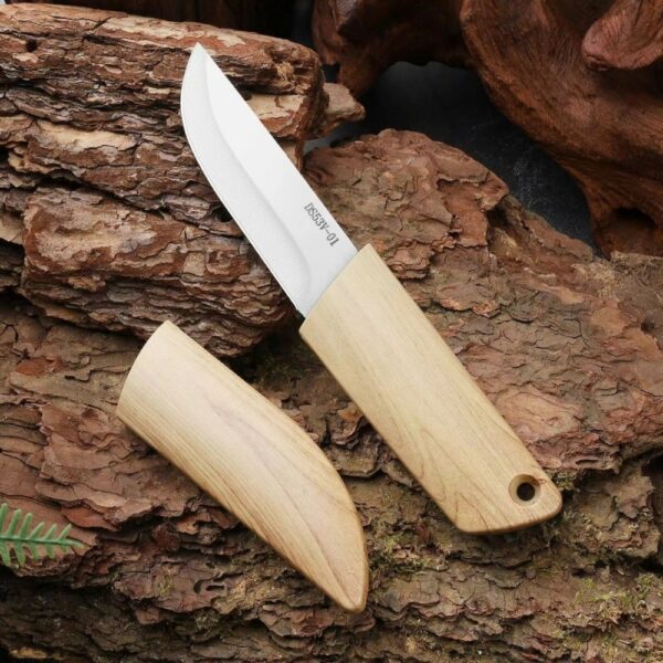 bamboo texture tactical knife