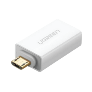 ugreen 30529 micro usb to usb 2.0 otg adapter (white)