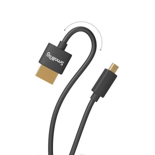 smallrig ultra slim micro hdmi to hdmi cable (35cm)