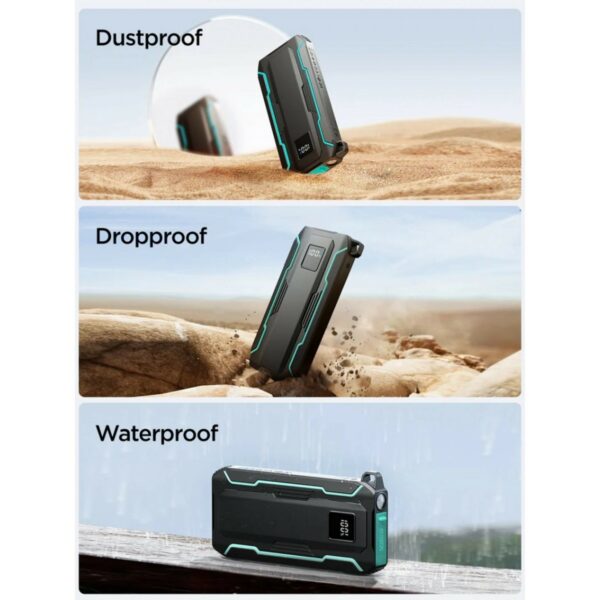 joyroom jr l017 22.5w outdoor power bank 10000mah with dual cables