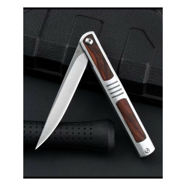 mini knife with wooden skin