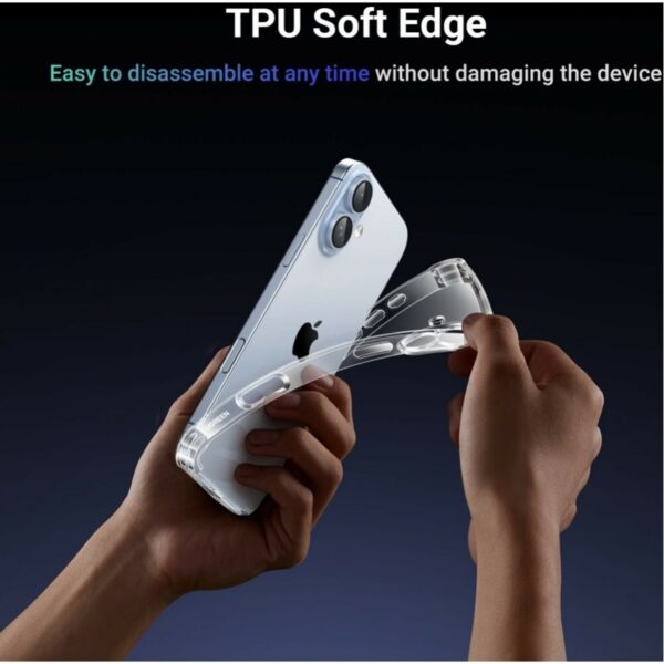 ugreen 45914 bright cushion protective case for iphone 16 plus (clear)