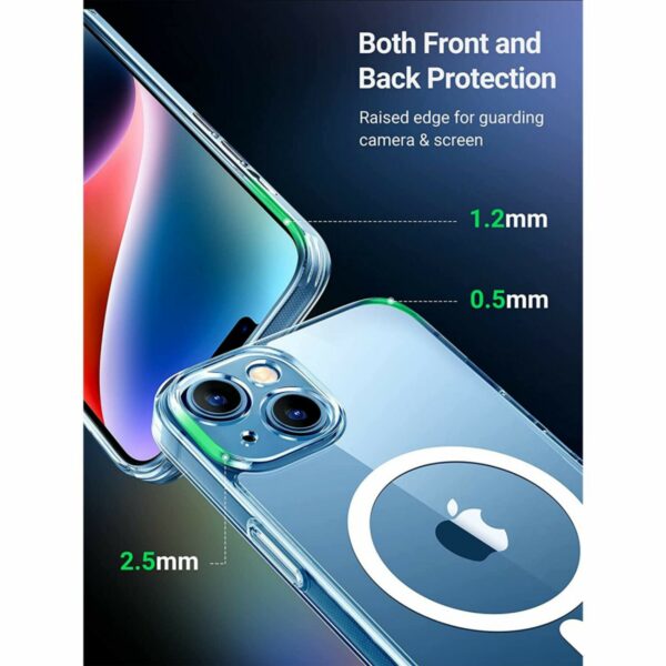 ugreen 90934 classy clear magnetic protective case for iphone 14 (clear)
