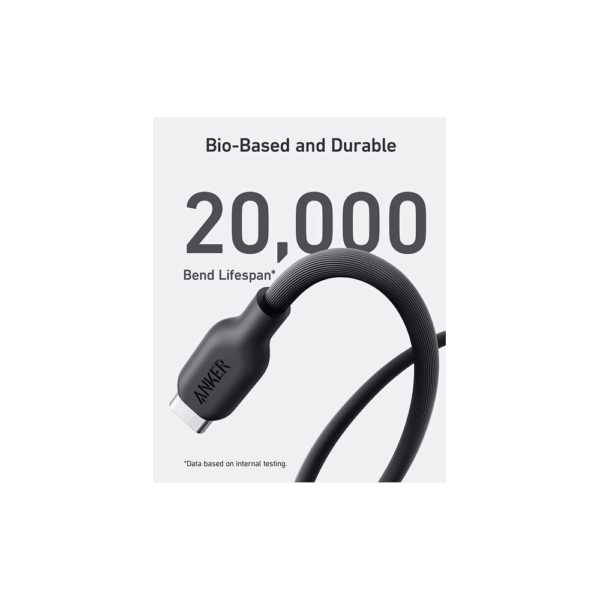 anker 542 usb c to lightning cable (bio based 3ft) black (a80b1h11) (copy)