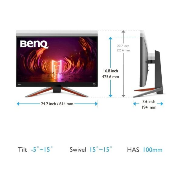 benq mobiuz ex270m gaming monitor 27"