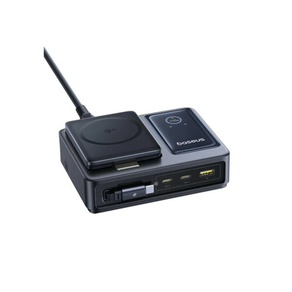 baseus nomos 5 in 1 desktop charger with retractable cable
