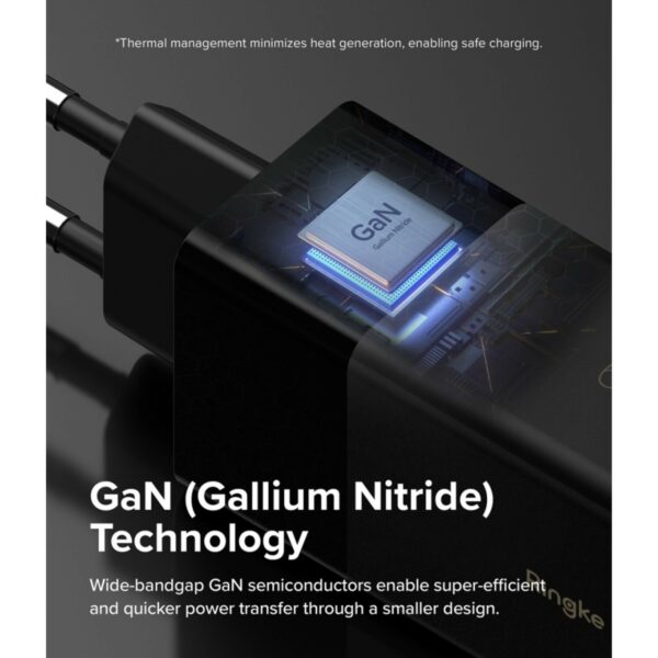 ringke gan 3 ports network charger 65w