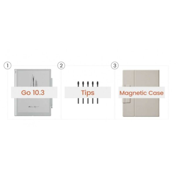 boox go (10.3") e ink tablet + cover