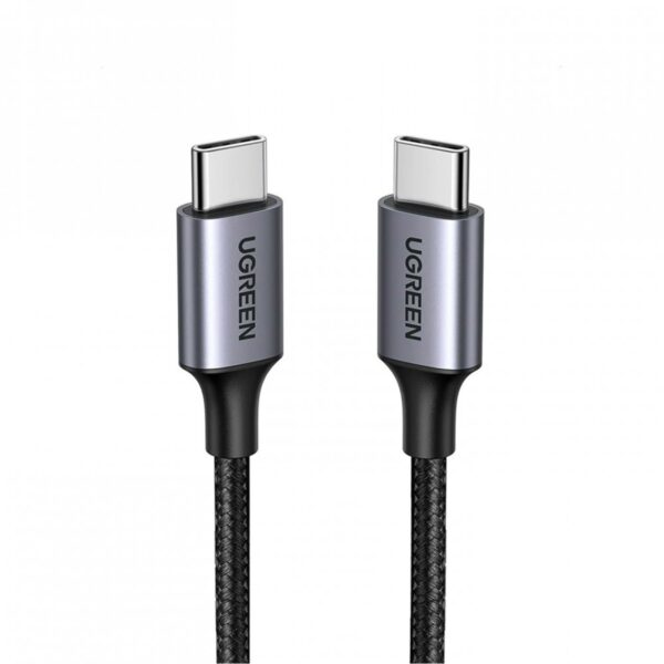 ugreen 50149 usb c to usb c pd fast charging cable 3a max gray black 0.5m
