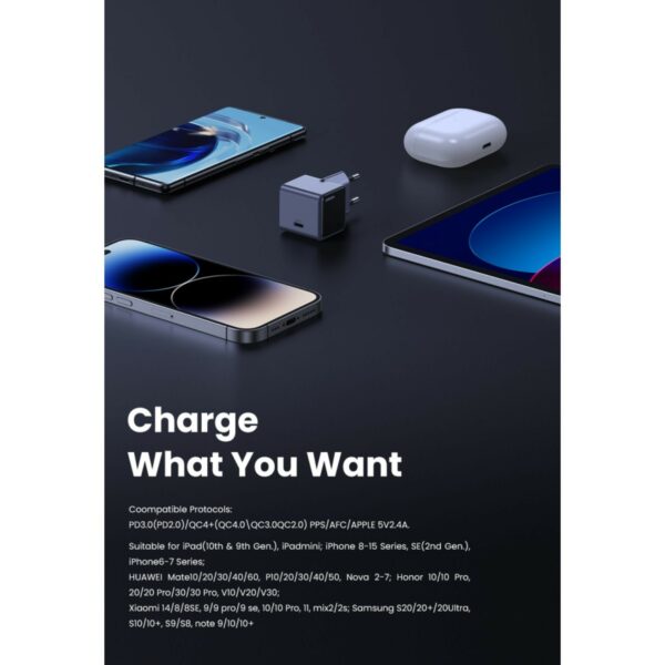 ugreen 35041 nexode s 30w usb c gan fast charger eu