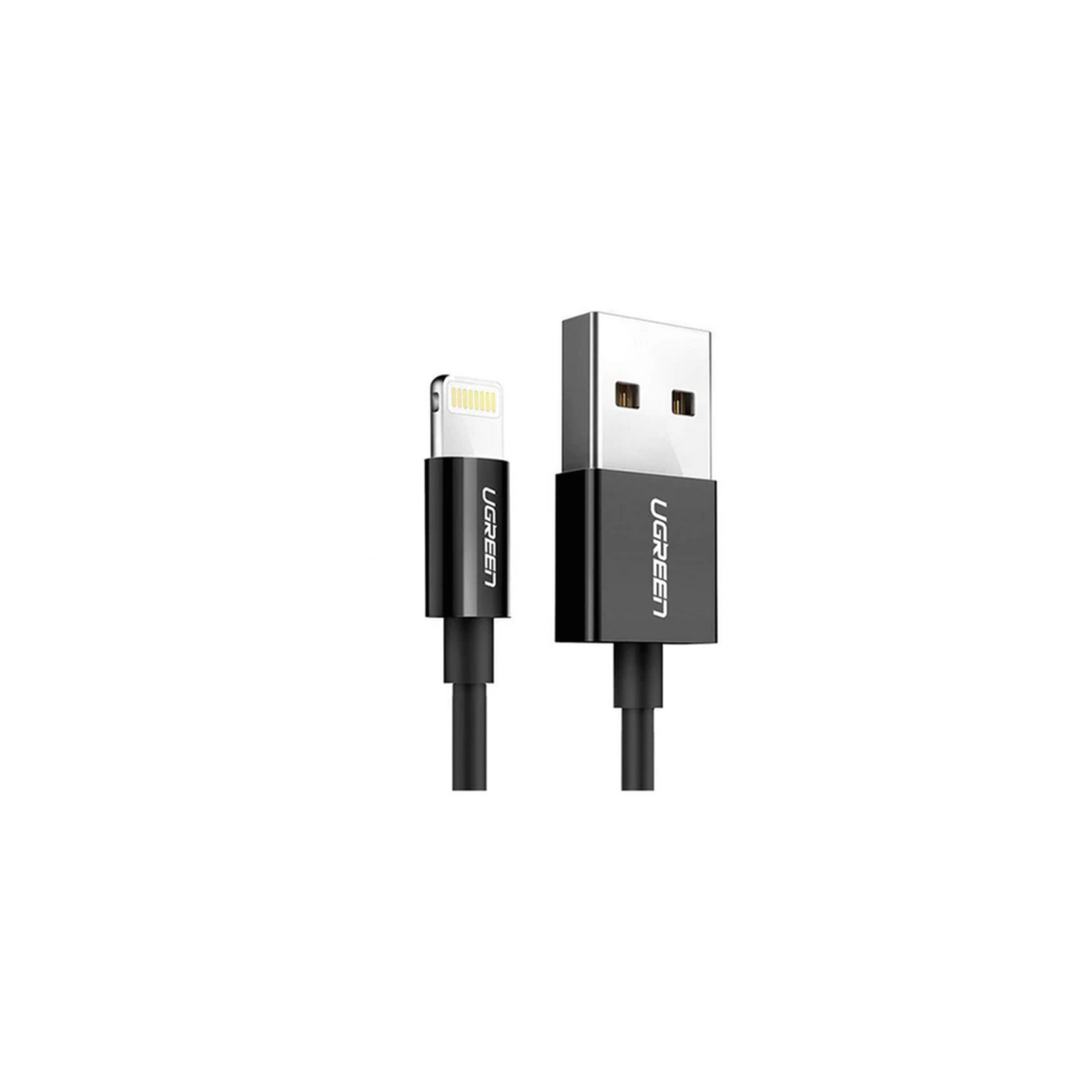 ugreen 80823 2m black lightning to usb 2.0 a male cable