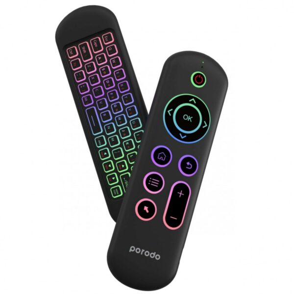 porodo air mouse remote mini keyboard (pd armkb bk)
