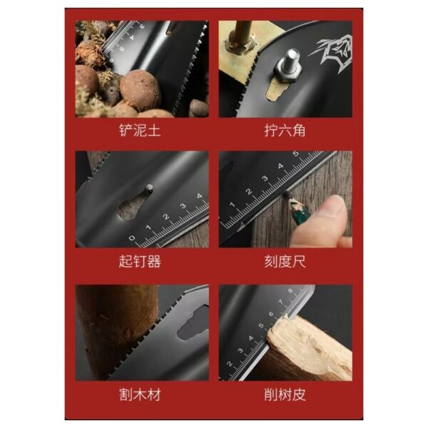 multifunctional 7 in 1 shovel