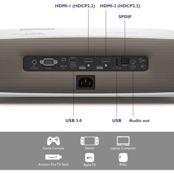 benq home cinema projector w2700i | 4k hdr home theater projector with android tv