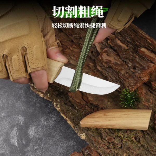 bamboo texture tactical knife