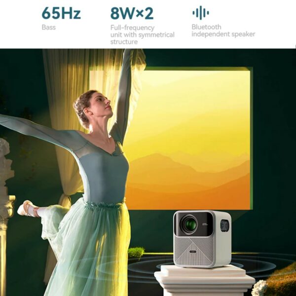 wanbo mozart 1 projector (white)