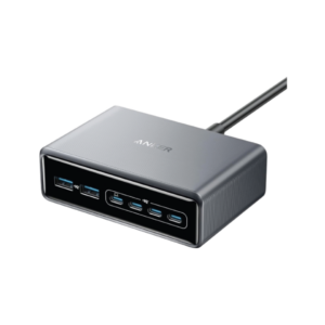 anker prime charger 200w 6 ports gan silver (a2683241)