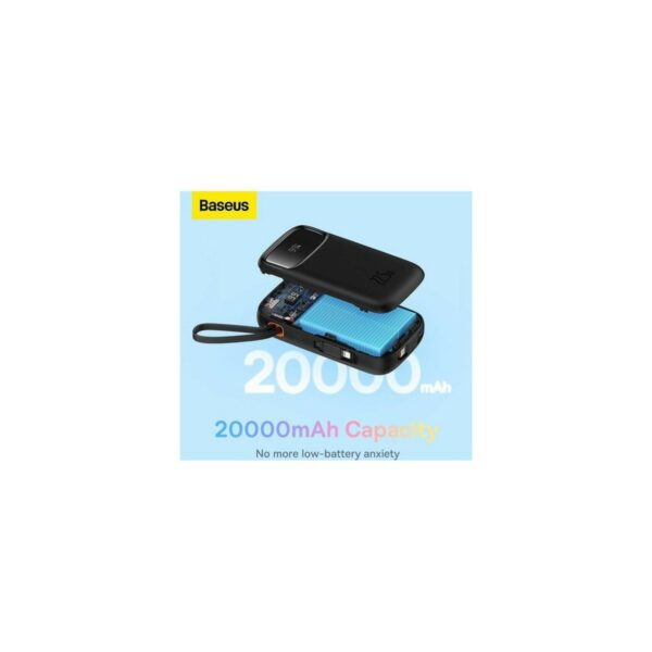 baseus qpow2 dual cable fast charge power bank 10000mah 22.5w