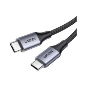 ugreen 50149 usb c to usb c pd fast charging cable 3a max gray black 0.5m