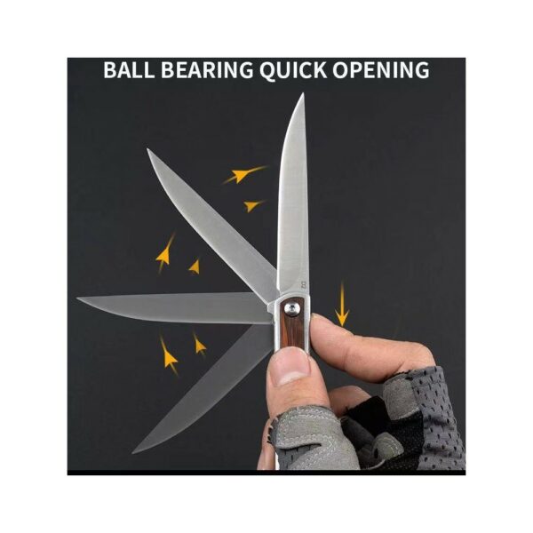 mini knife with wooden skin